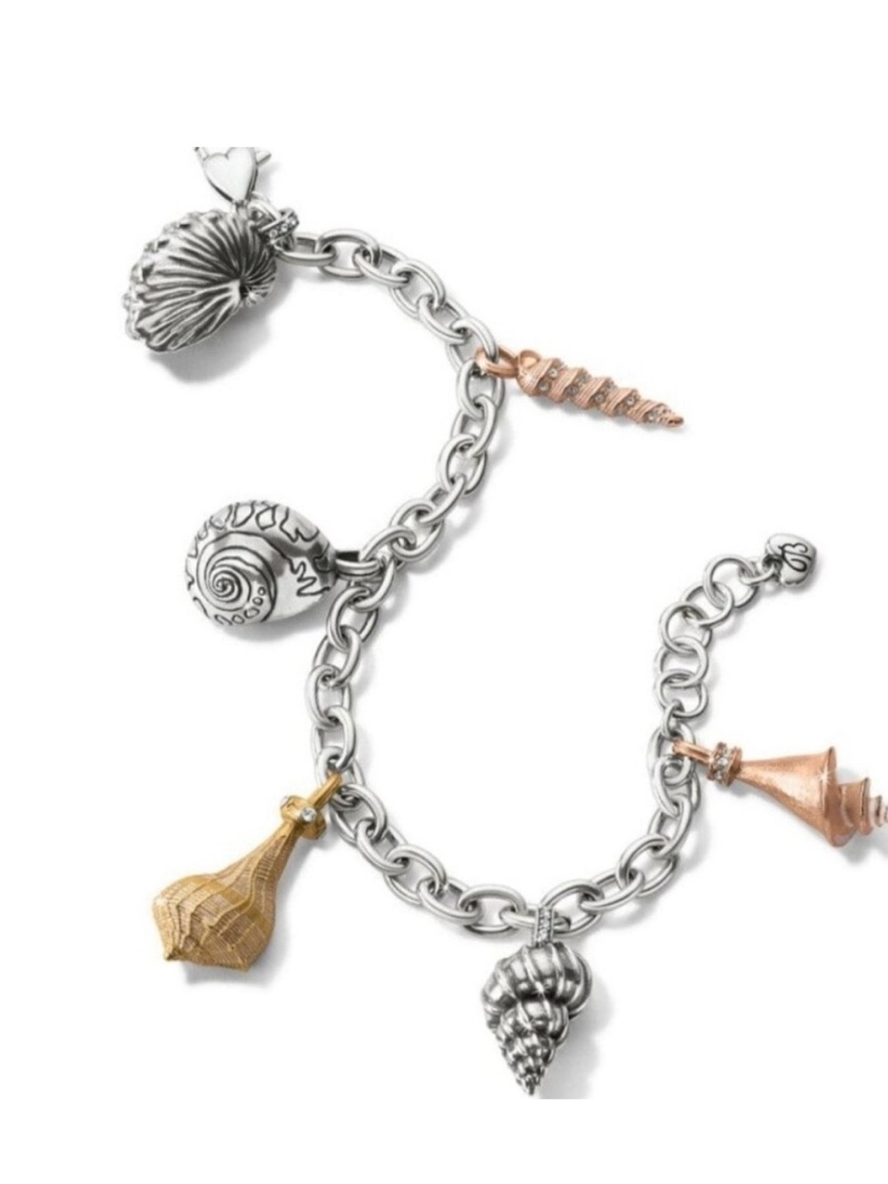 Brighton Shells Around The World Charm Bracelet NWOT